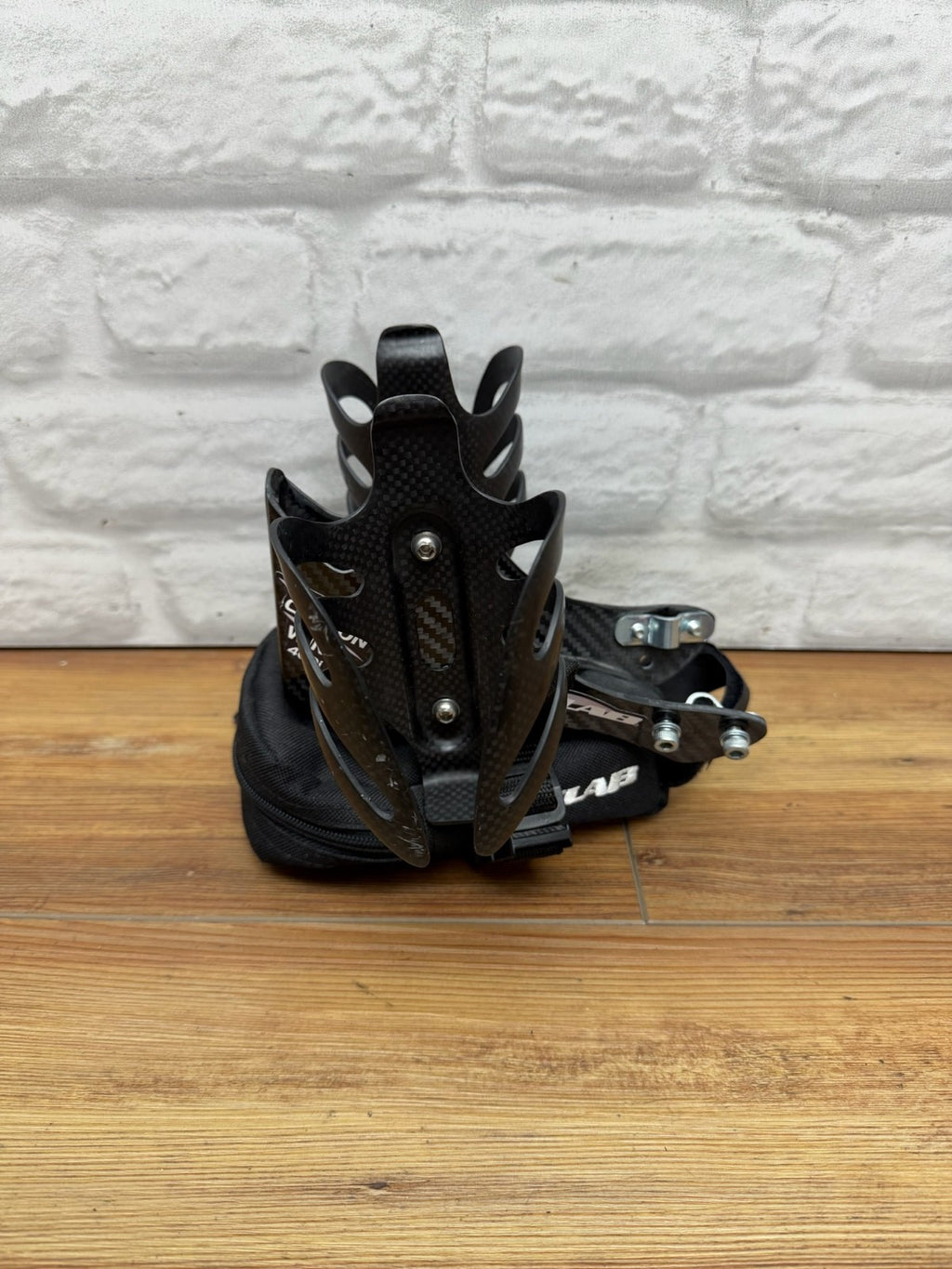 XLAB Gorilla Carbon Bottle Cages + Wing Water Bottle Cage Mount W/ Bag