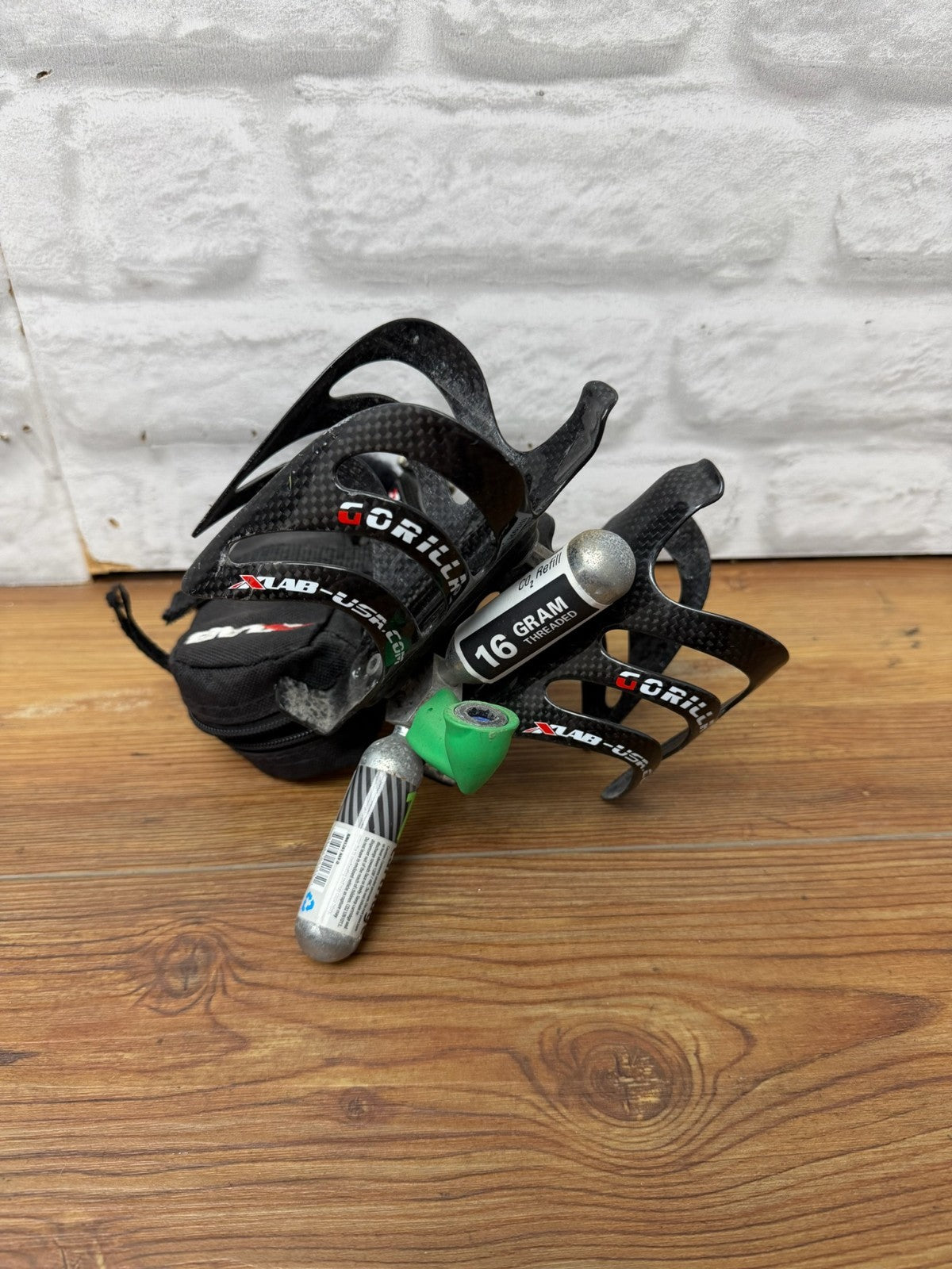 XLAB Carbon Bottle Cages + Wing Water Bottle Cage Mount