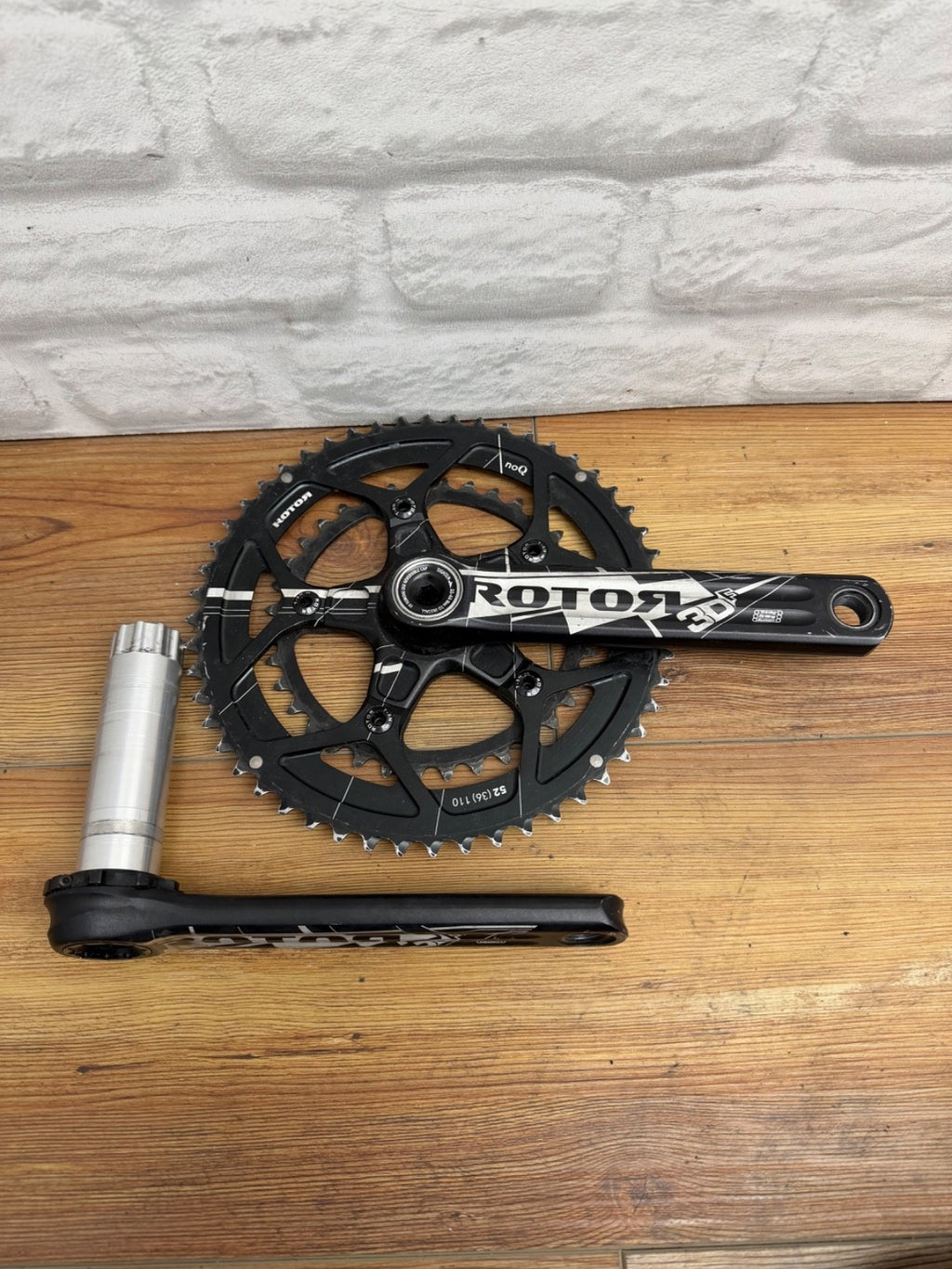 Rotor 3DF Road Crankset 52/36T 172.5mm Cranks NoQ