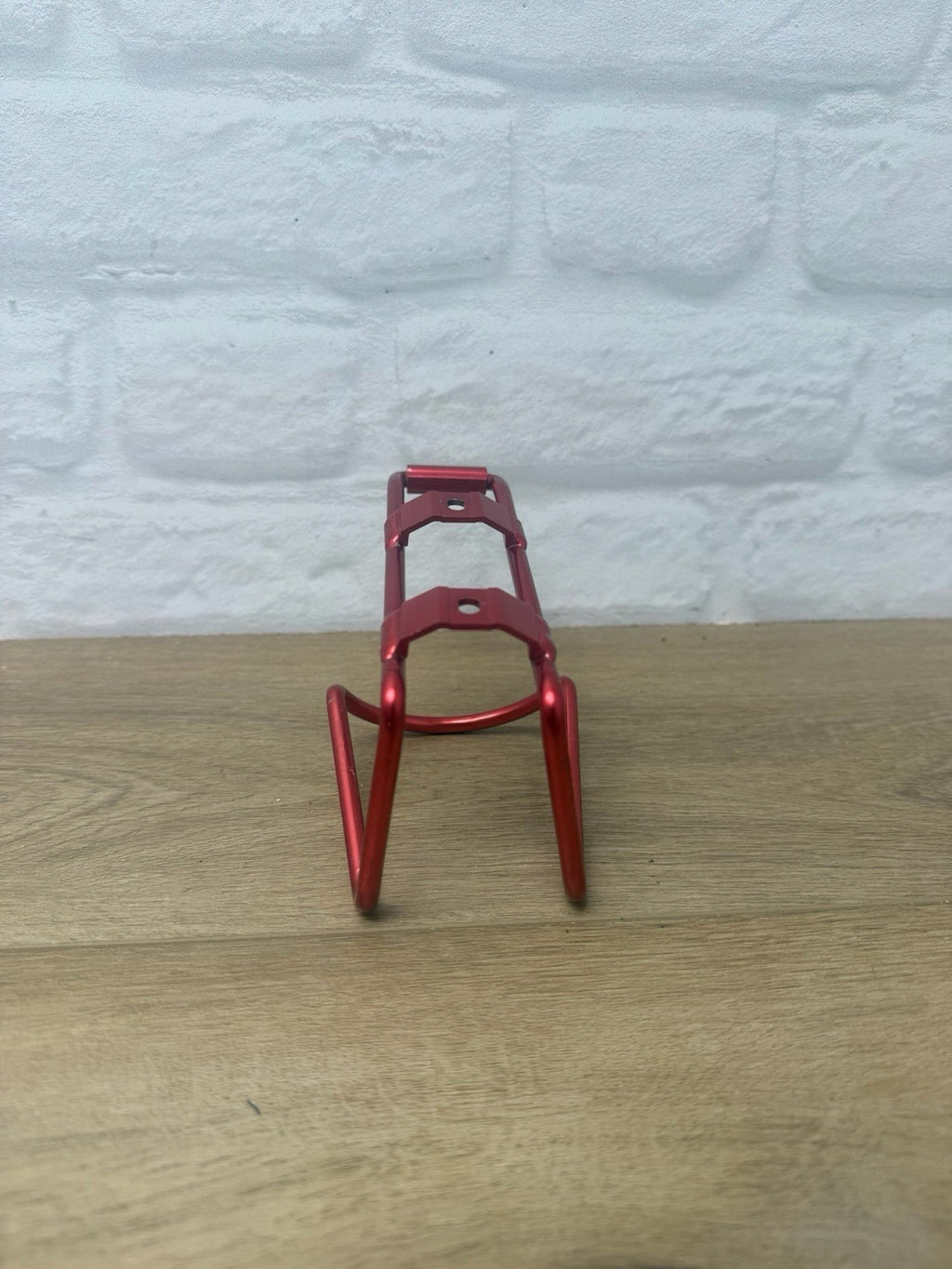 standard red anodized aluminum bicycle water bottle cage