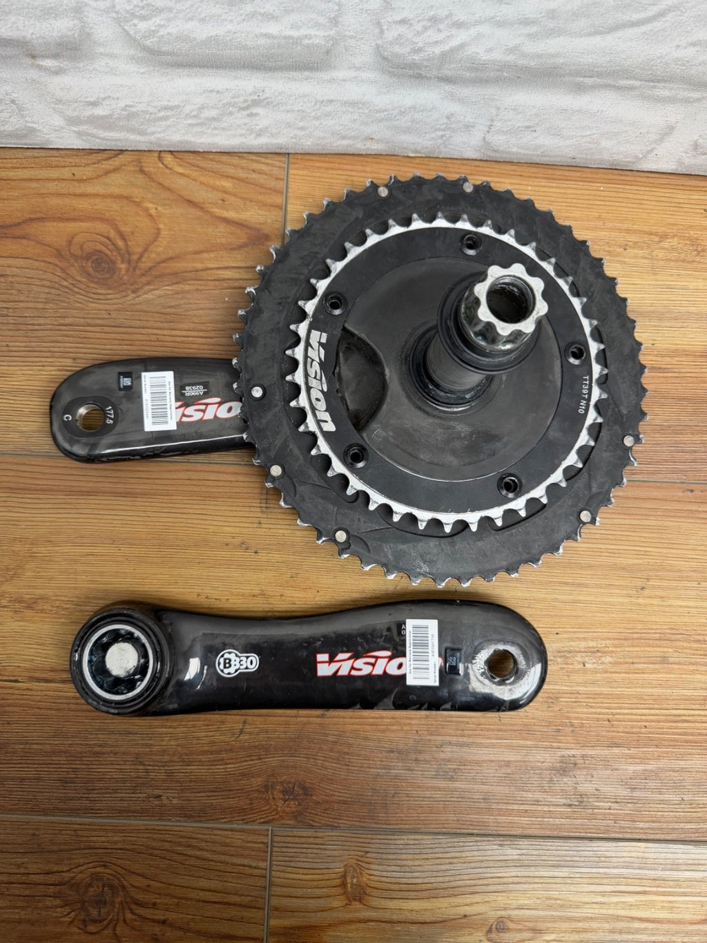 Vision TriMax Carbon BB30 Crankset 177.5mm 53/39t 130 BCD TT/Triathlon