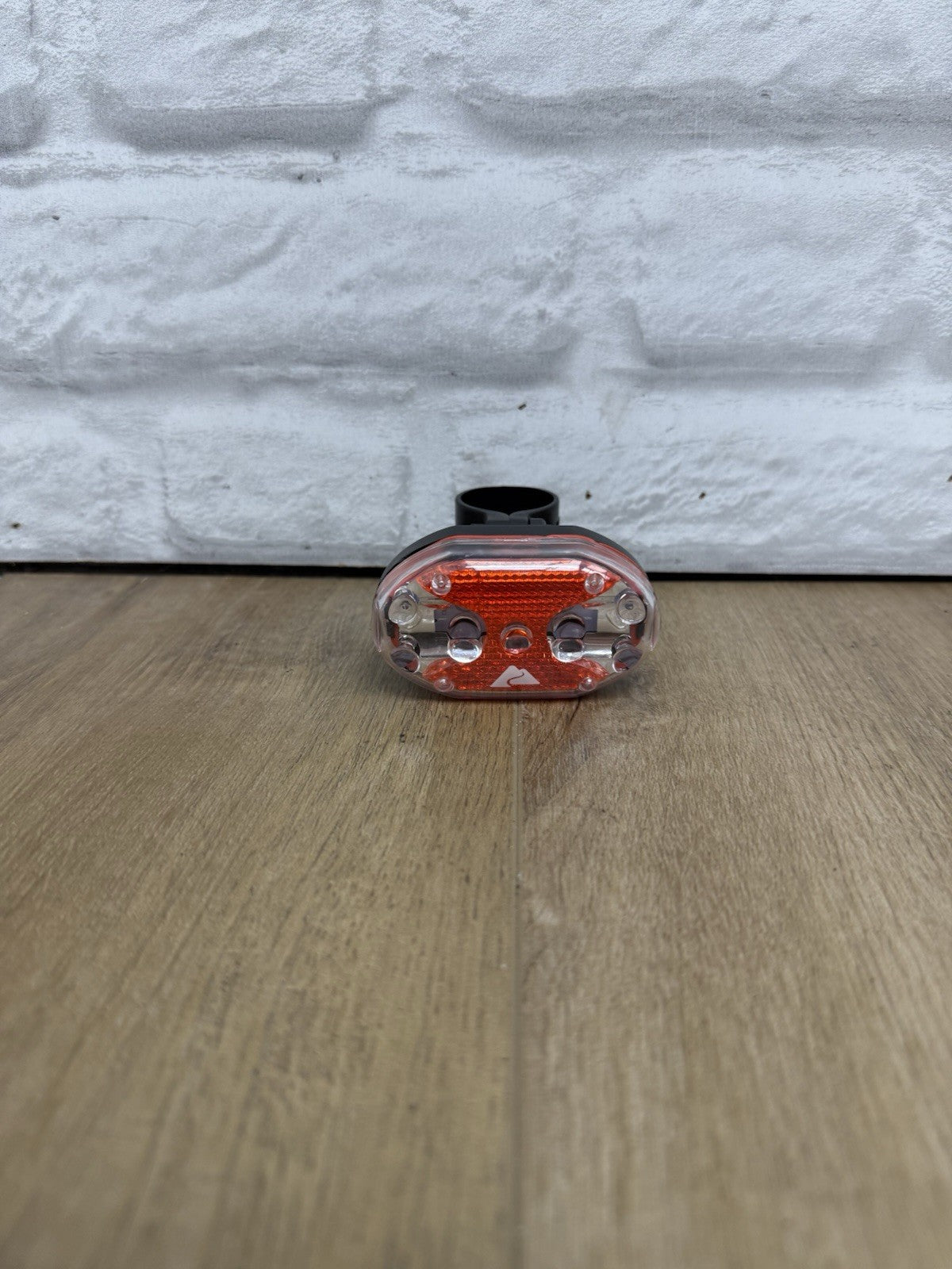 Oval Bike Rear Safety Light Multi-Mode Red LED Reflector with Bracket Mount