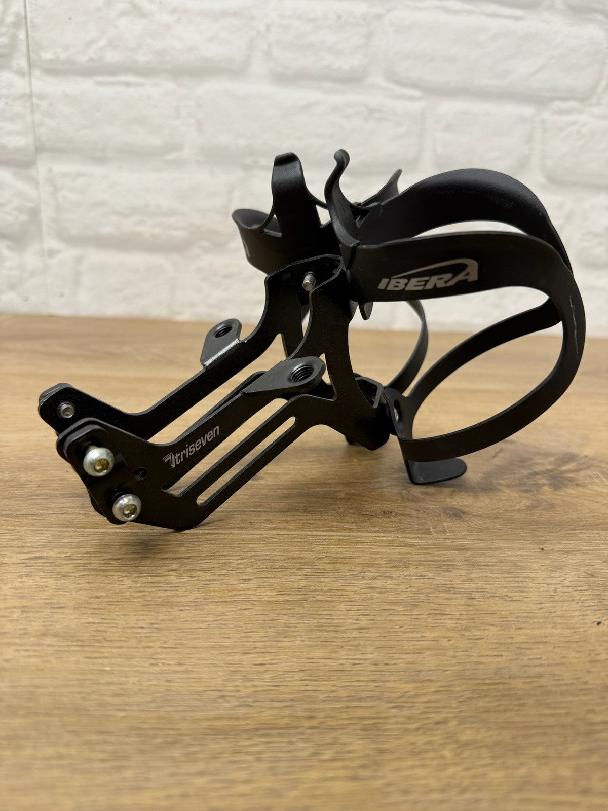 TriSeven Dual Water Bottle Cage Adapter With IBERA aluminum Bottle Cages Set