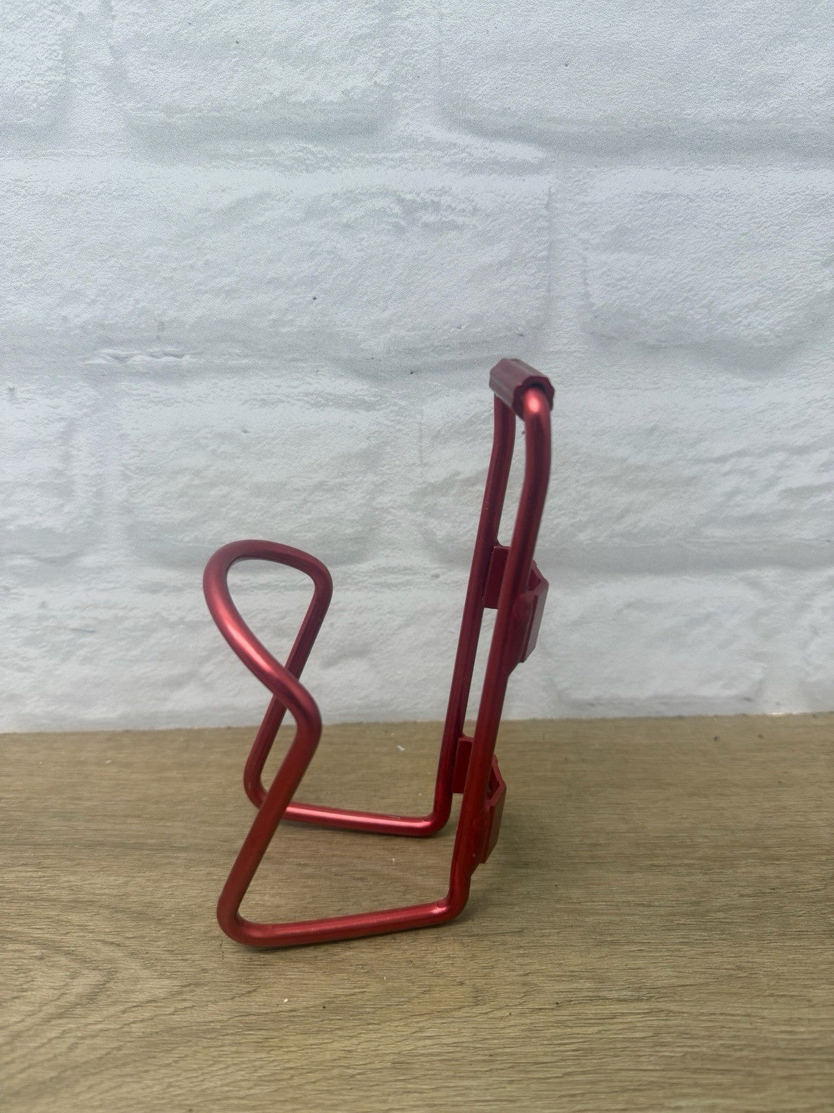 standard red anodized aluminum bicycle water bottle cage