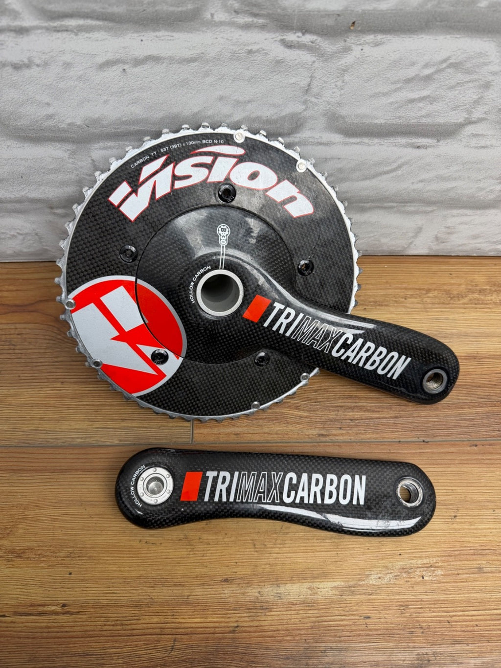 Vision TriMax Carbon BB30 Crankset 177.5mm 53/39t 130 BCD TT/Triathlon