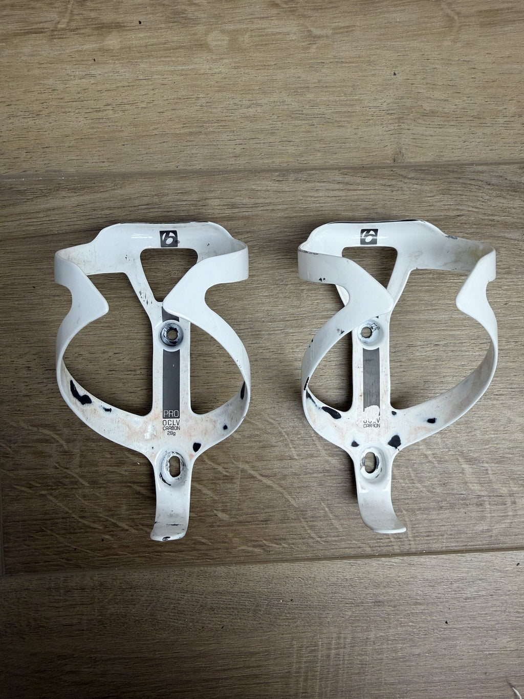 Bontrager Pro Oclv Carbon Water Bottle Cage Set White