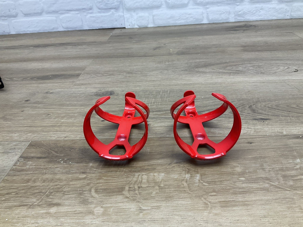 Trek Elite Recycled Water Bottle Cages Pair Glossy Red 