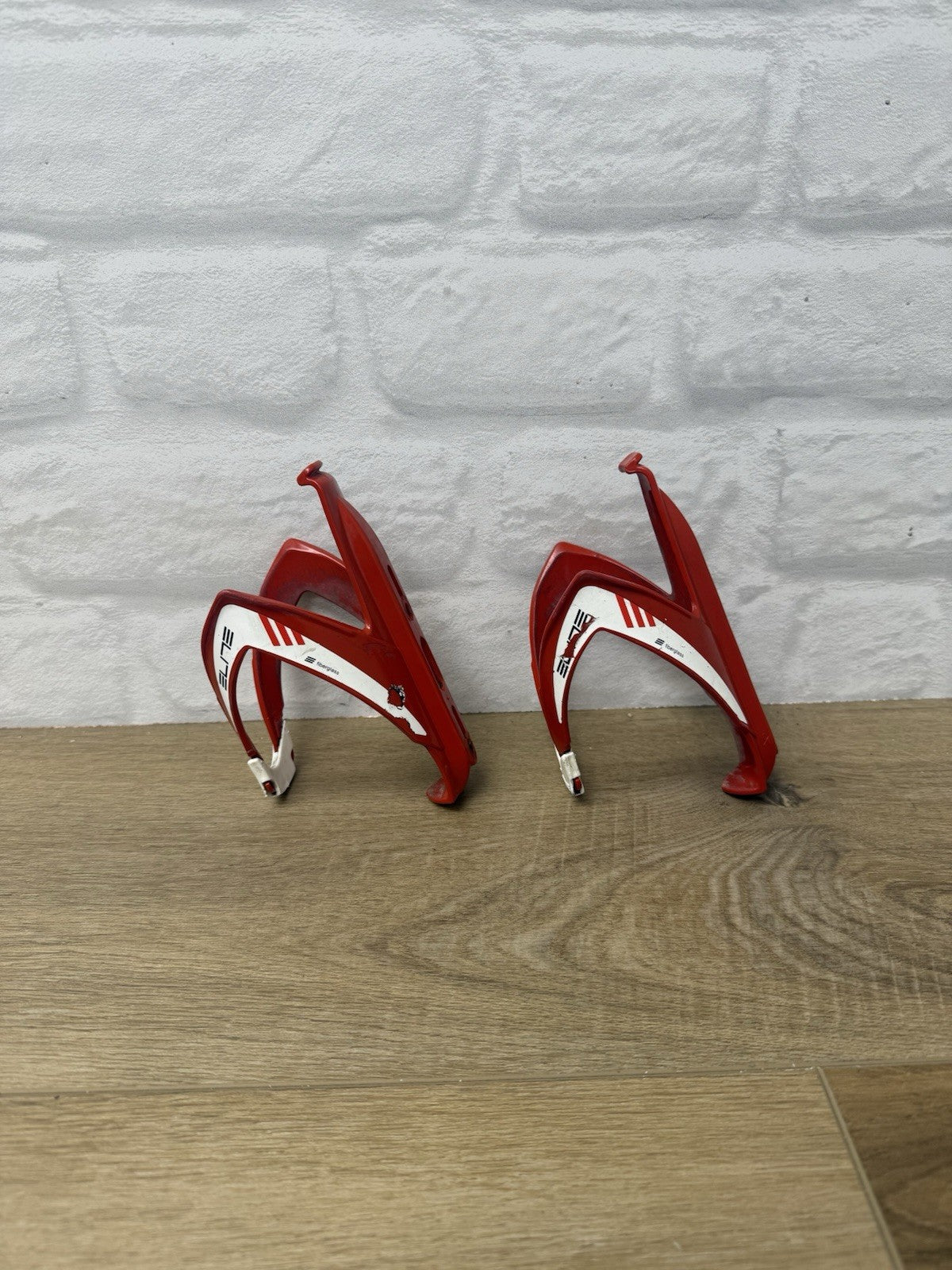 Elite Custom Race Bicycle Water Bottle Cage Set 
