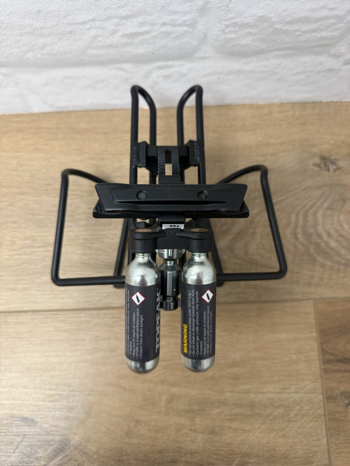 Topeak Tri-backup Air Station Set Up With Dual Water Bottle Cages