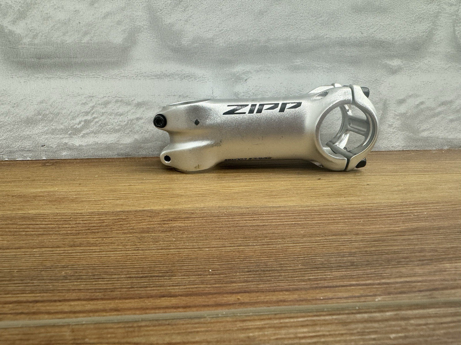 Zipp Service Course Stem 90mm Clamp 31.8mm +/-6 Deg 1 1/8 in Silver Aluminum