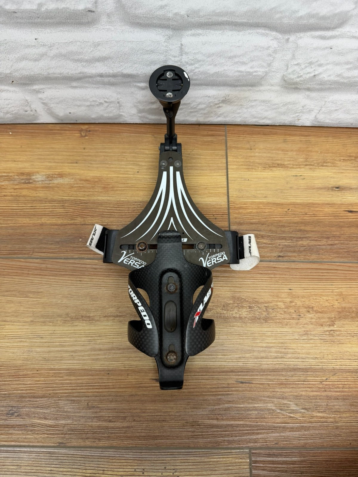 XLAB Torpedo Carbon Fiber Black Water Bottle Cage + Mount