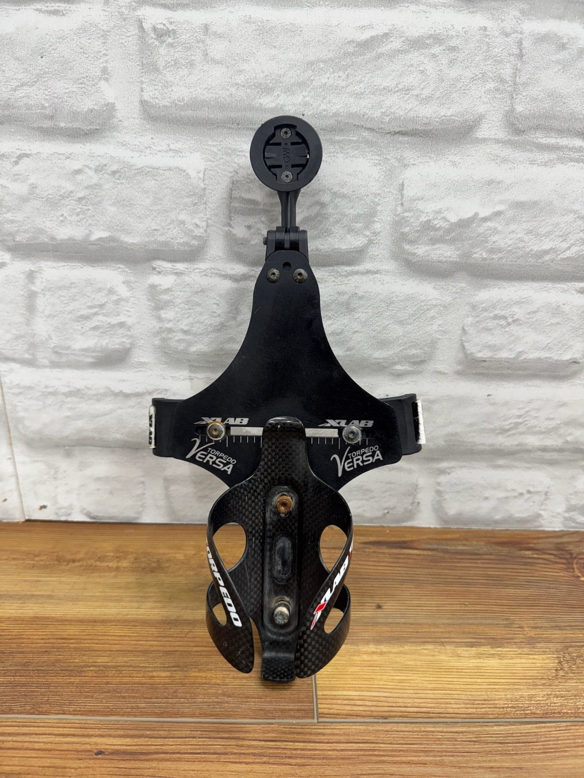 Xlab Torpedo Versa Handlebar Cage and Garmin Mount w/ XLAB Torpedo Carbon Cage