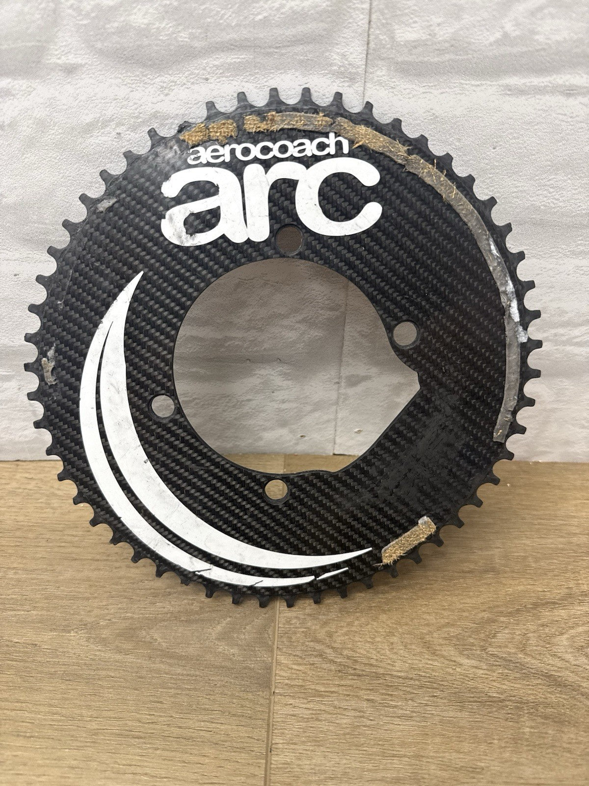 AeroCoach ARC Carbon Time Trial Chainring 5 Bolt Heavily Used