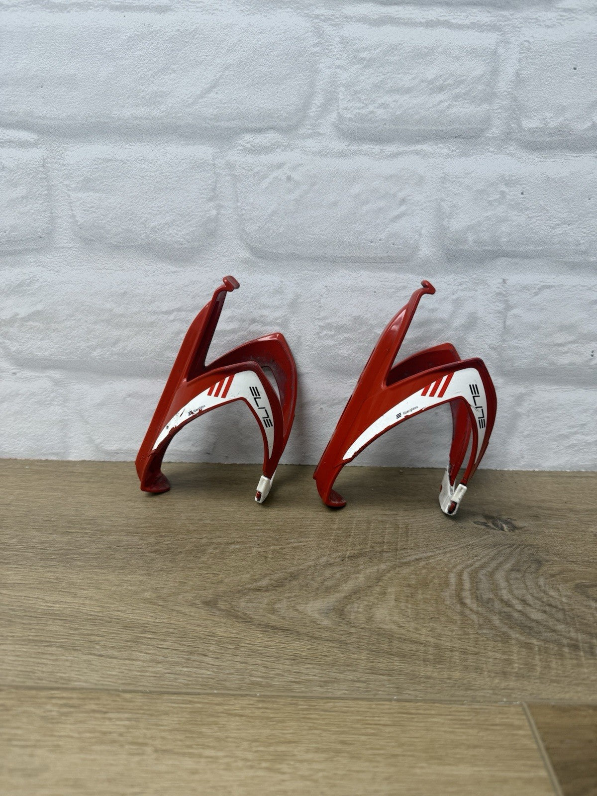 Elite Custom Race Bicycle Water Bottle Cage Set 