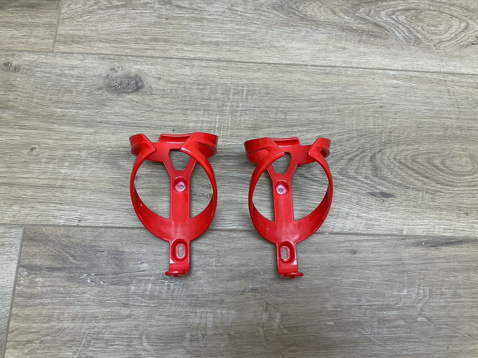 Trek Elite Recycled Water Bottle Cages Pair Glossy Red 