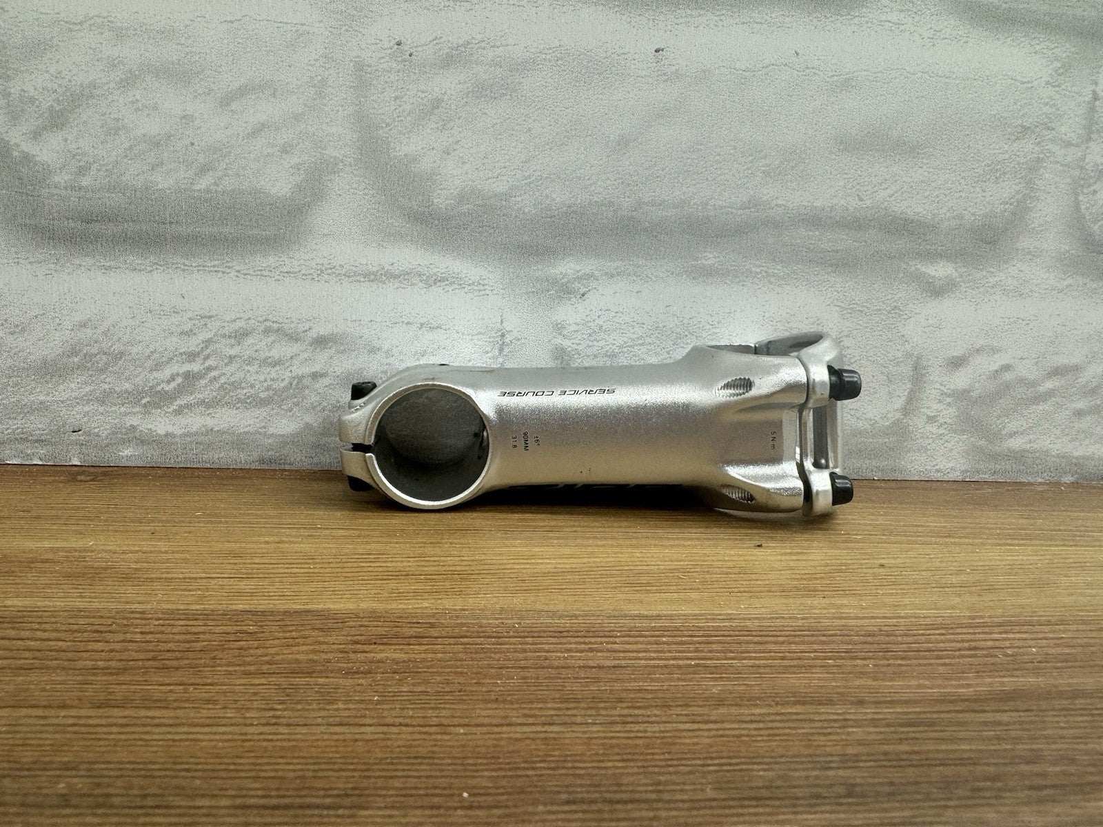 Zipp Service Course Stem 90mm Clamp 31.8mm +/-6 Deg 1 1/8 in Silver Aluminum