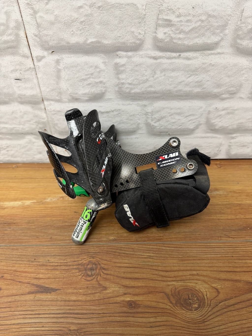 XLAB Carbon Bottle Cages + Wing Water Bottle Cage Mount