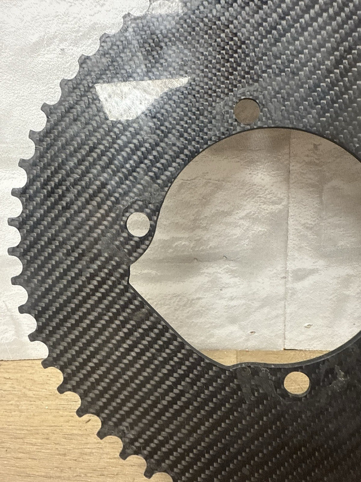 AeroCoach ARC Carbon Time Trial Chainring 5 Bolt Heavily Used