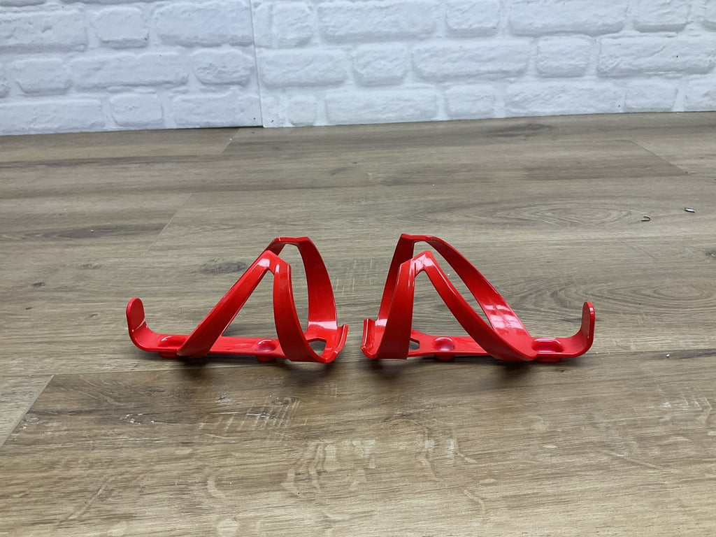 Trek Elite Recycled Water Bottle Cages Pair Glossy Red 