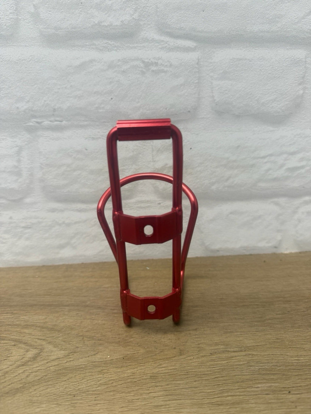 standard red anodized aluminum bicycle water bottle cage