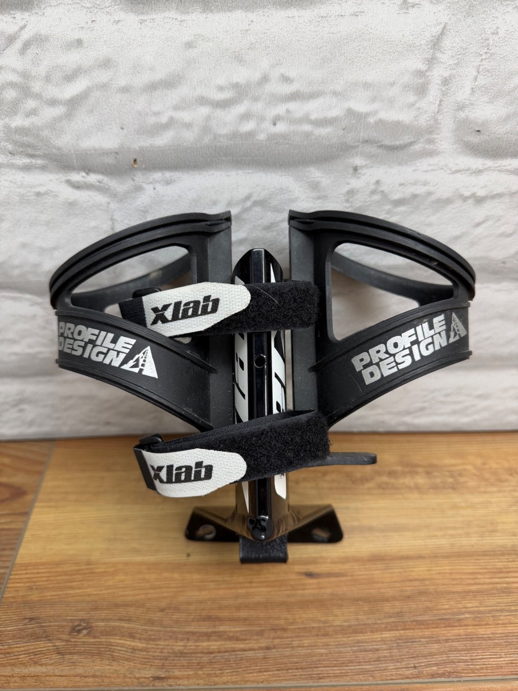 XLAB Saddle Mount Bottle Cage Holder w/ Profile Design Cages & Repair Kit Straps