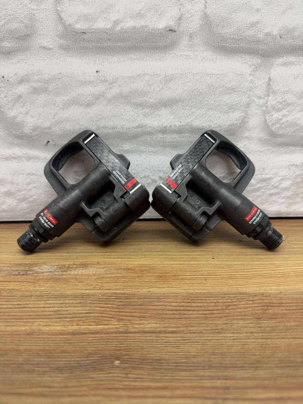 LOOK KEO Blade Long Carbon Fiber Body Titanium Spindle Pedals No Cleats