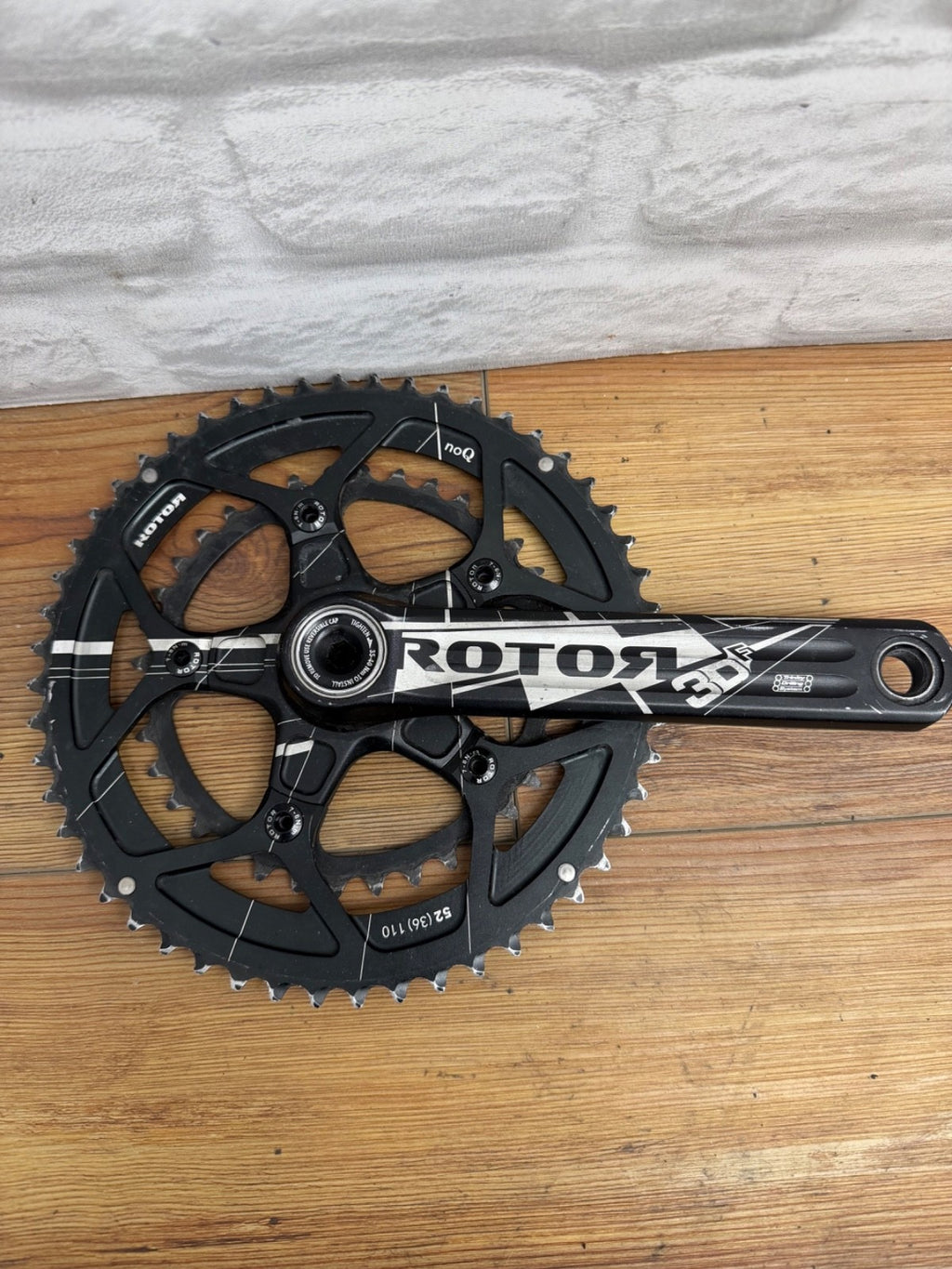 Rotor 3DF Road Crankset 52/36T 172.5mm Cranks NoQ