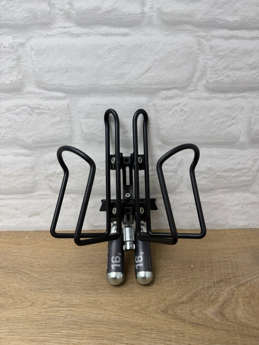 Topeak Tri-backup Air Station Set Up With Dual Water Bottle Cages