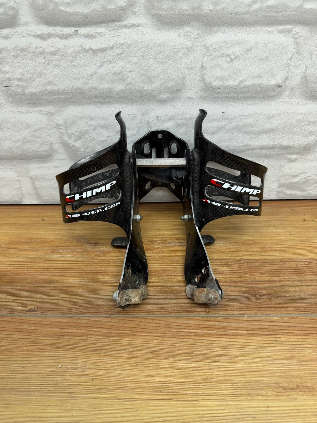 XLAB Gorilla Carbon Bottle Cages + Wing Water Bottle Cage Mount