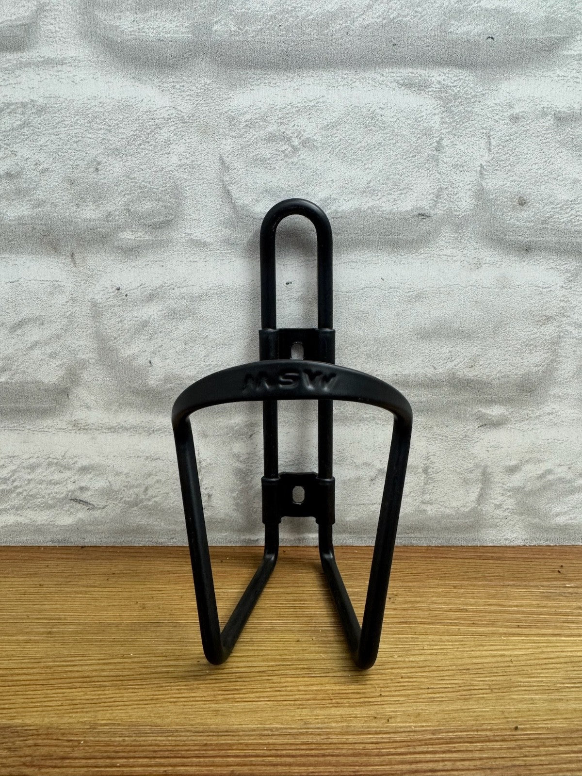 MSW AC-100 Matte Black Aluminum Water Bottle Cage - Durable, Lightweight Bike