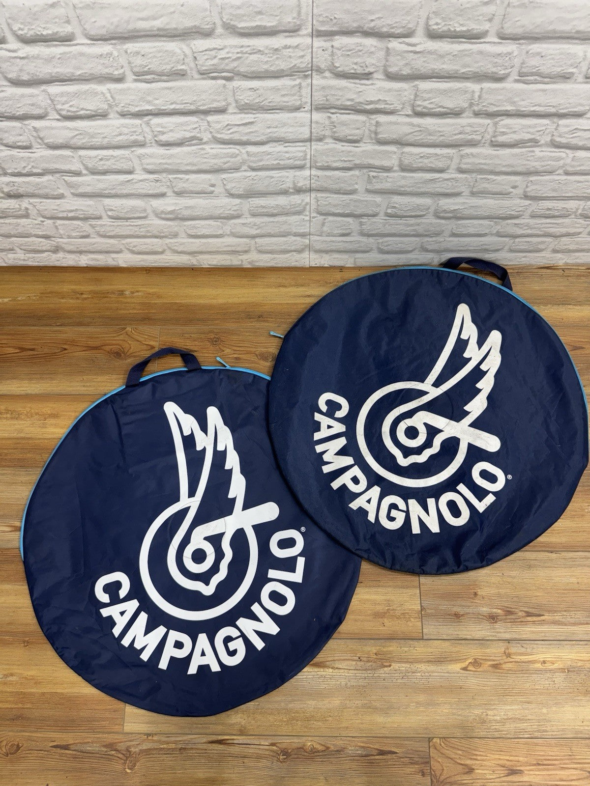 Pair Campagnolo Padded Road MTB Gravel Cycling Wheel Bags 700c