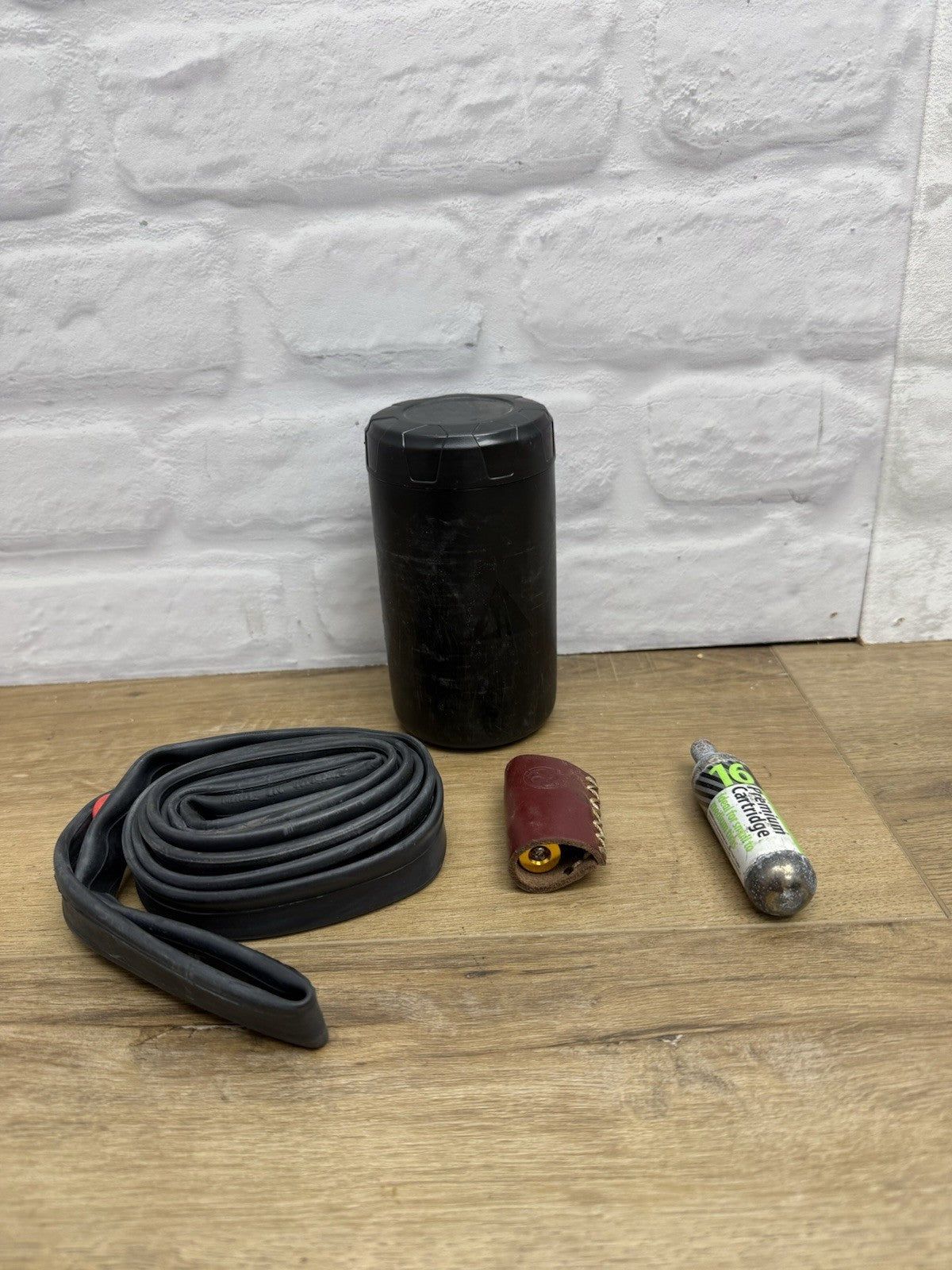 Bike tool storage capsule flat kit