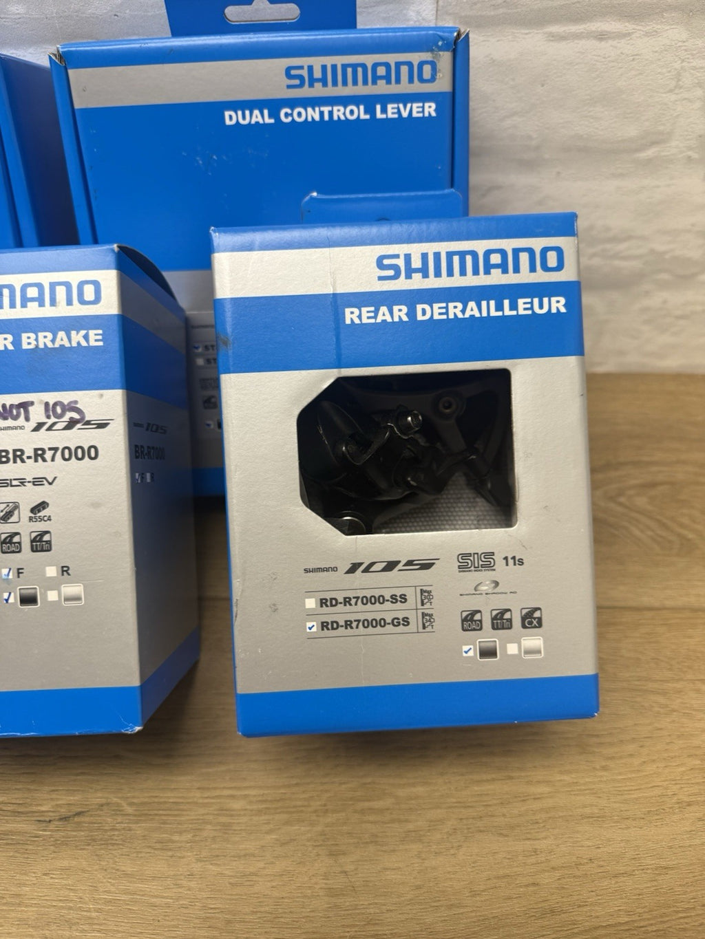 Shimano 105 R7000 11 Speed 5pc Group Set Shifters Rim Brakes Rear Derailleur GS