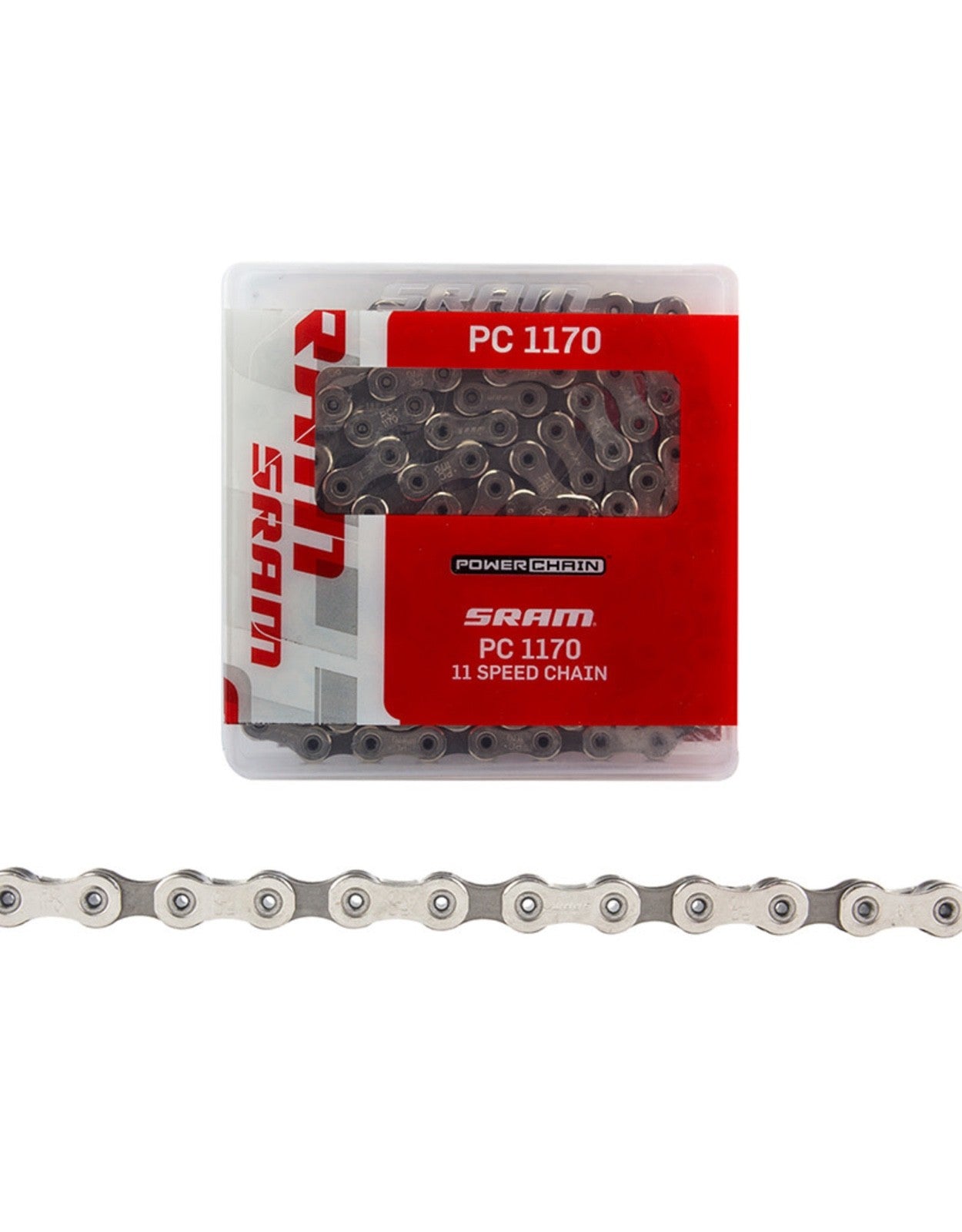 SRAM PC-1170 Chain - 11-Speed, 120 Links, Silver/Gray