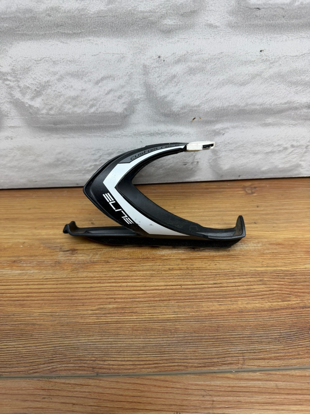 Elite Custom Race Skin Black/White Water Bottle Cage