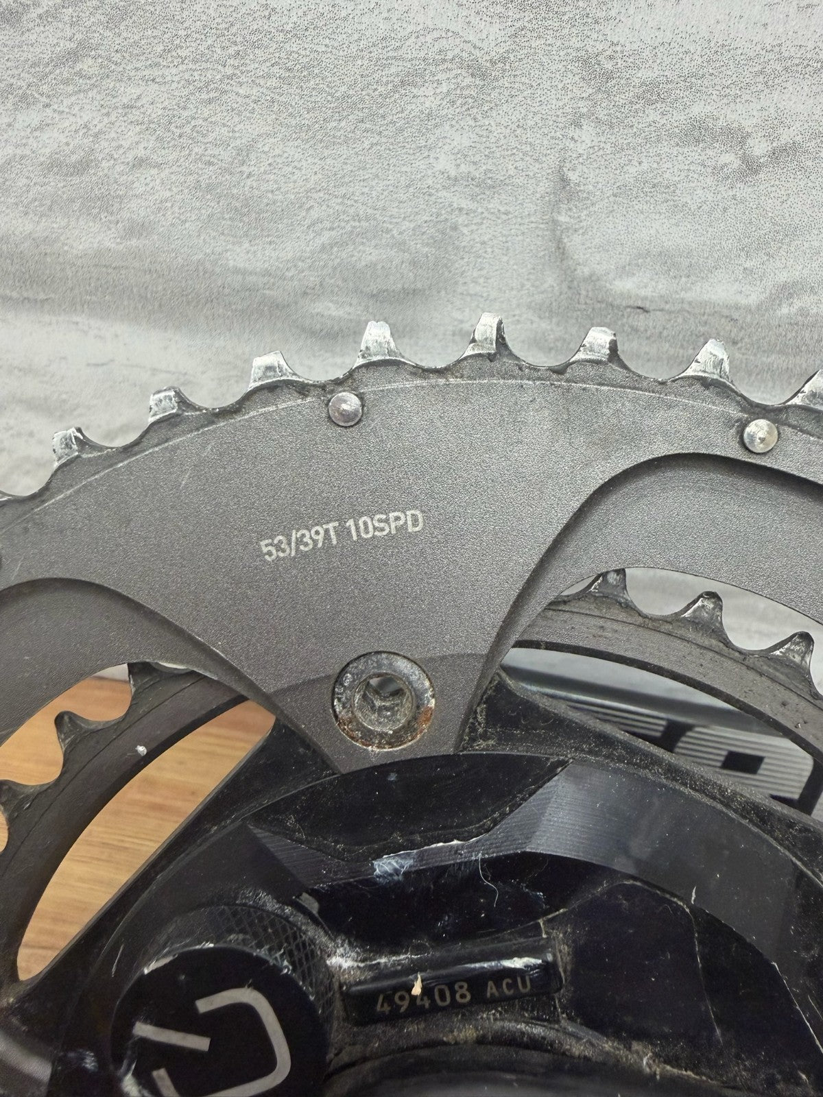 Sram Powerglide 53/39t 10 spd Crank 175mm Crank Arms With Power Meter