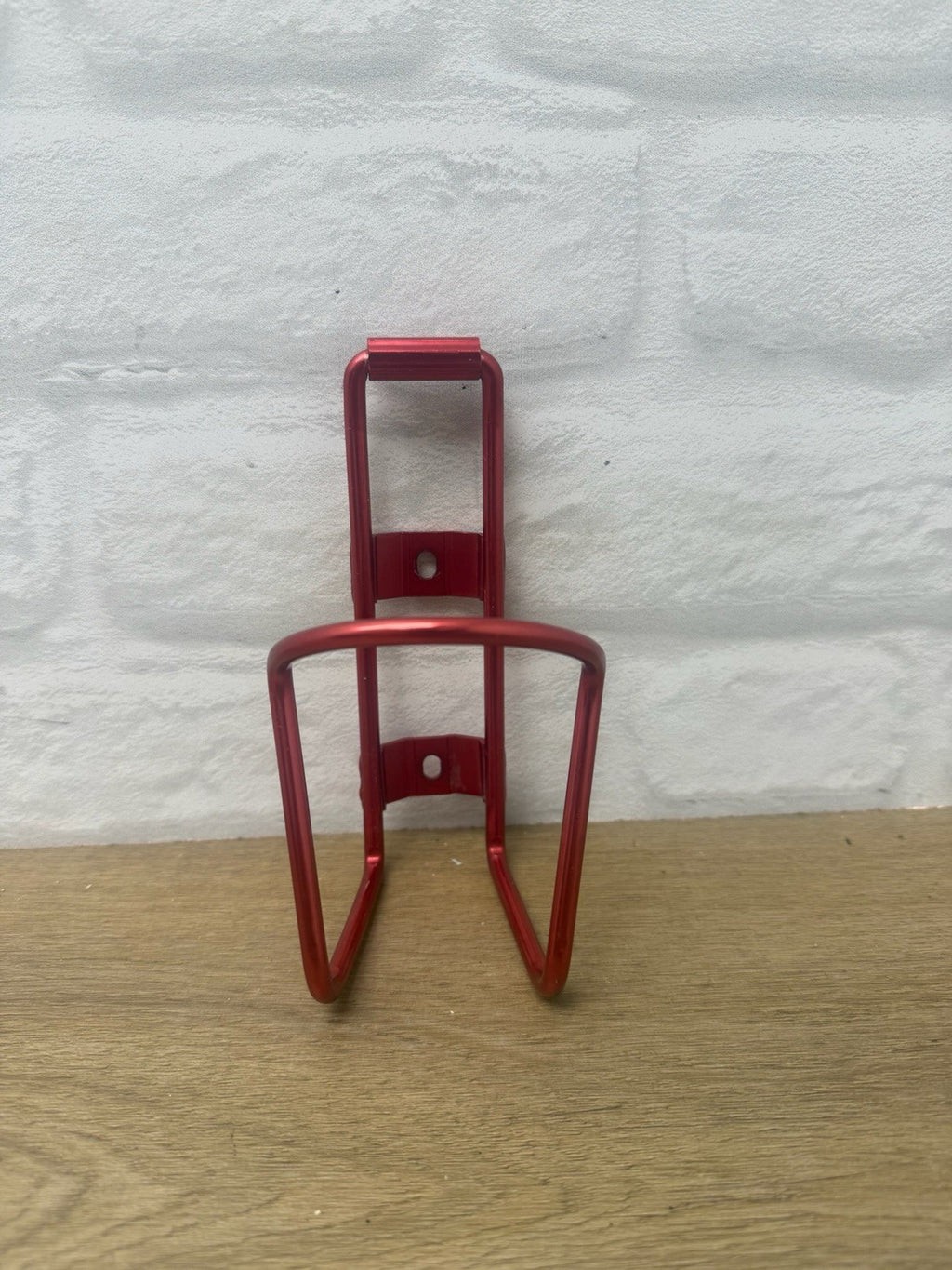standard red anodized aluminum bicycle water bottle cage